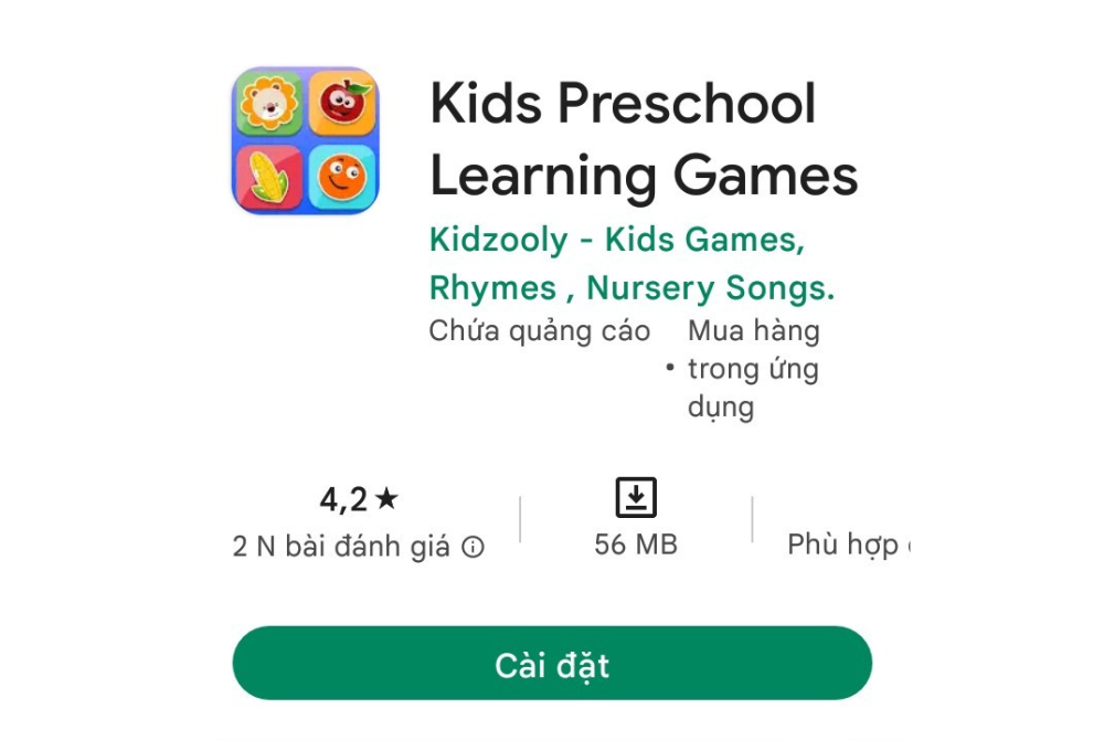 Kids Preschool Learning Game