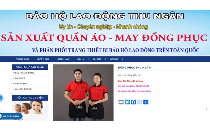 Đồng Phục Thu Ngân