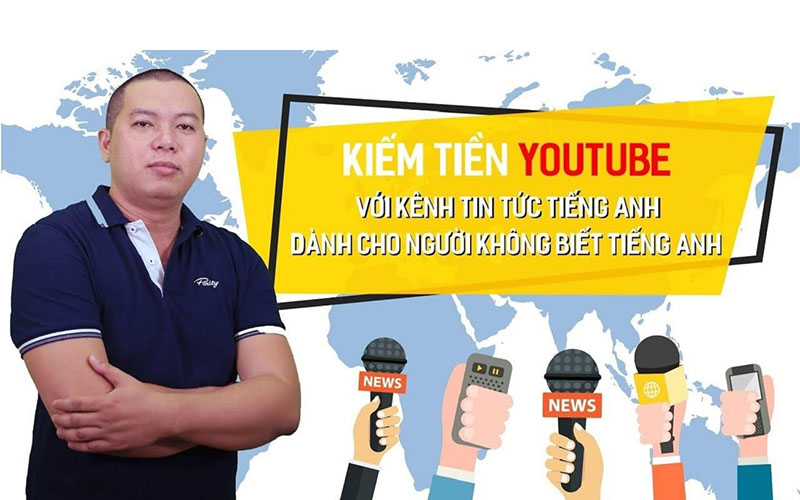 khóa học xây kênh YouTube tin tức bằng tiếng Anh của Luân Phạm