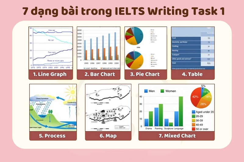 bài thi IELTS Writing Task 1