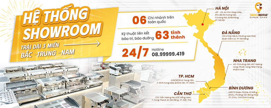Mua máy pha cà phê chính hãng tại Thế Giới Máy Pha