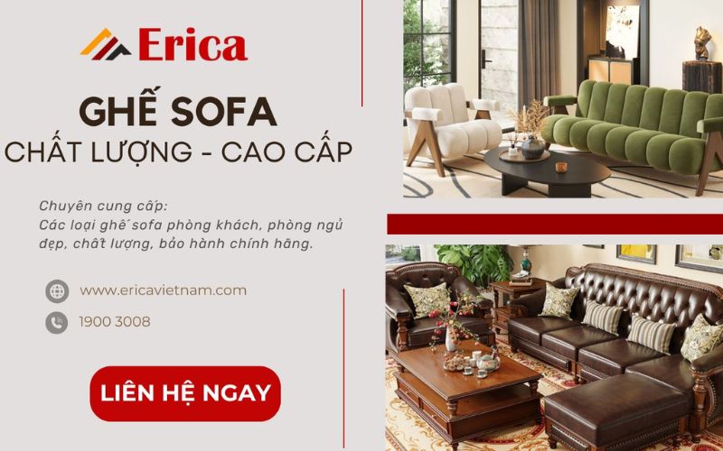 địa chỉ cung cấp sofa cao cấp Erica