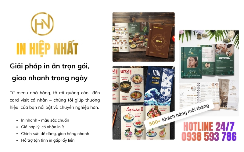 in menu hiệp nhất