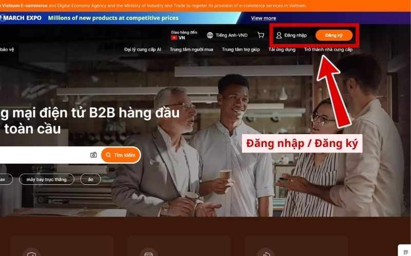 Tạo tài khoản Alibaba