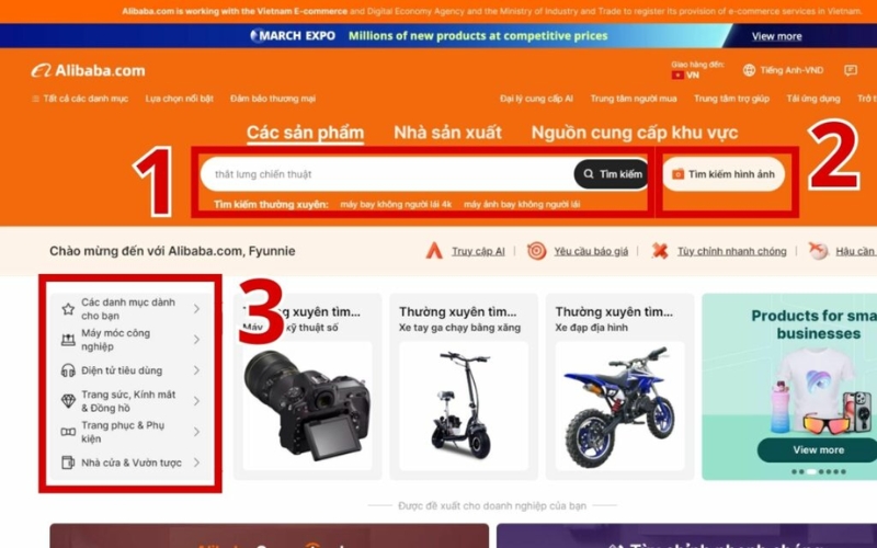 Tìm sản phẩm cần mua
