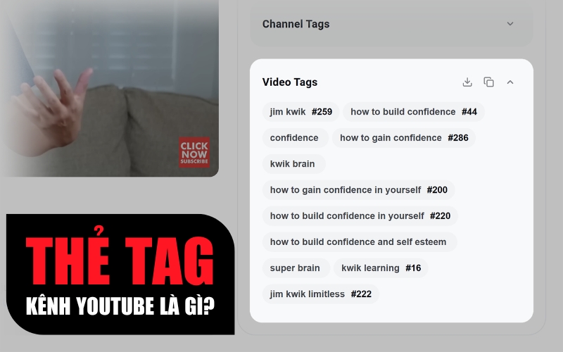 thẻ tag kênh Youtube là gì
