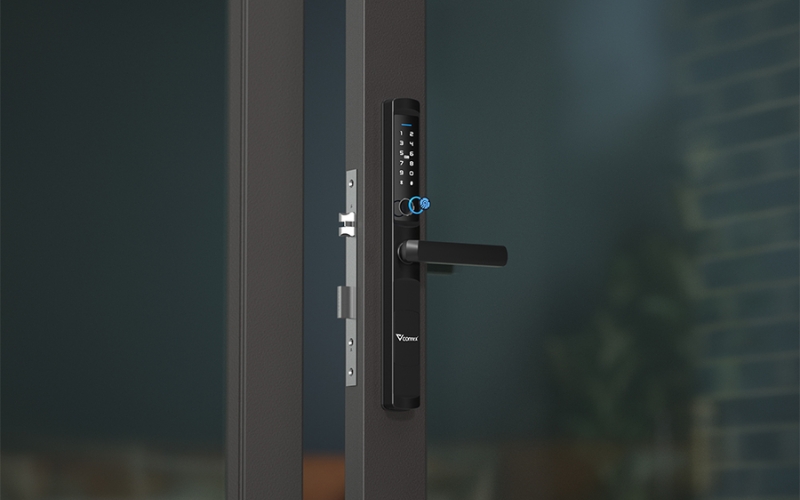 Khóa cửa nhôm thông minh