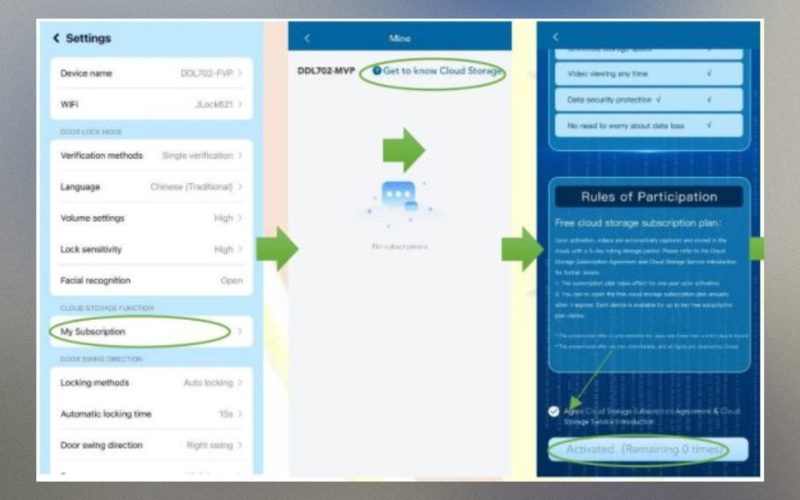 Kích hoạt lưu trữ đám mây