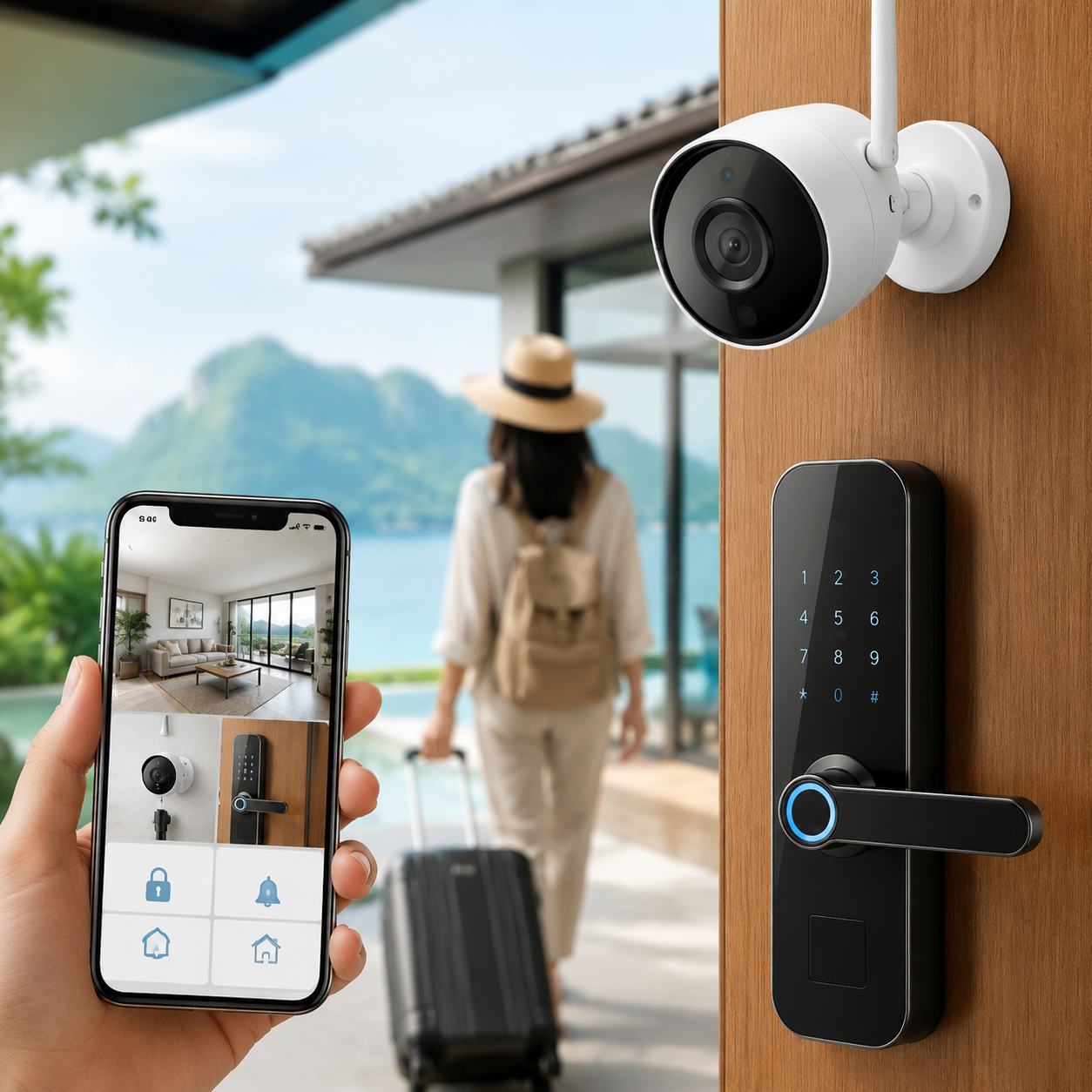 An Ninh Nhà Khi Du Lịch: Camera, Khóa Thông Minh, App